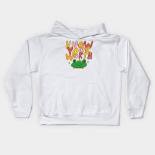 Know your worth Kids Hoodie